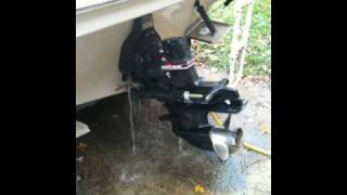 1999 Sea Ray 215 Express Cruiser outboard [upl. by Kristo754]