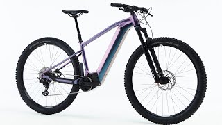 Decathlon Rockrider EEXPL 700  Purple Electric Touring Mountain Bike 2023 [upl. by Kopans]