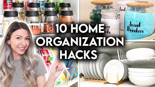 10 CLEVER HOME ORGANIZATION IDEAS  STORAGE HACKS [upl. by Anelas]