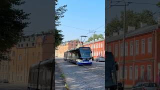 Škoda 15T tram on line 7 in Riga 🇱🇻 [upl. by Kcirdes]