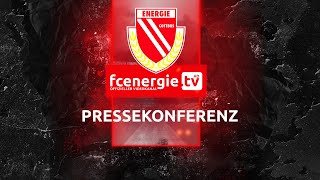 Pressekonferenz nach dem Regionalligaspiel FC Energie Cottbus vs Berliner AK [upl. by Aisila]