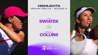 Iga Swiatek vs Danielle Collins  2024 Indian Wells Round 2  WTA Match Highlights [upl. by Eleirbag950]