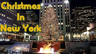 Christmas In New York 2023  Festive Manhattan Walk [upl. by Maximo738]