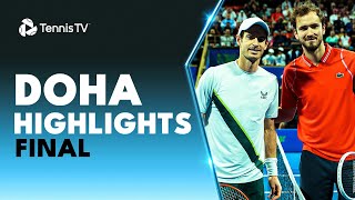 Andy Murray vs Daniil Medvedev For The Title  Doha 2023 Final Highlights [upl. by Leinahtam919]