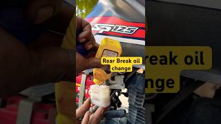 Honda SP 125 Bs6 Rear Break Oil Change sp125 hondasp125bs6 oilchange honda [upl. by Halstead]