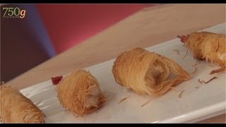 Recette de Croustillants de langoustine en kadaïf  750g [upl. by Anuska695]