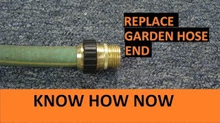 How to Replace the End of a Garden Hose [upl. by Wendel]