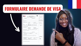 Remplissage du FORMULAIRE de DEMANDE DE VISA ETUDIANT France [upl. by Dhiman]