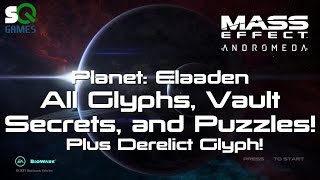 Mass Effect Andromeda Elaaden Glyph guide Skill Point Console and Data Core [upl. by Bronny]