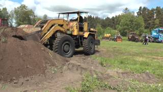 Hatra wheel loader with rotary torque of the loader against truck 2014 [upl. by Agneta297]