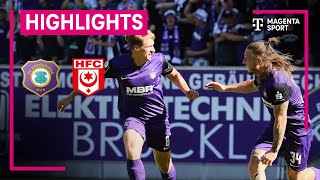 FC Erzgebirge Aue  Hallescher FC  Highlights 3 Liga  MAGENTA SPORT [upl. by Ahseital]