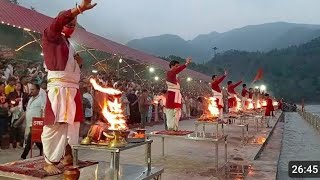 live Ganga aarti Rishikesh triveni ghat 201024 [upl. by Tremml]