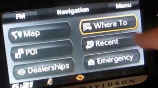 How to load Sat Nav GPS route to HarleyDavidson Boom Box [upl. by Honniball]