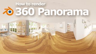 Blender Panoramic Camera to render 360 background image for HDRI environment lighting [upl. by Hannan438]