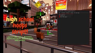 ROBLOX Highschool Hoops DemoStress Test SCRIPT AUTOTIME AUTO DEFENSE BALL MAGNET WALKSPEED [upl. by Nahij]