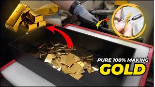 The Making of 100 Pure Gold Bars  A StepbyStep Process [upl. by Halliday535]