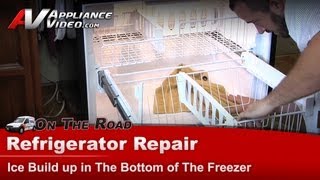 Whirlpool Refrigerator Repair  Ice Buildup in Bottom of the Freezer  Drain Tube [upl. by Corina698]