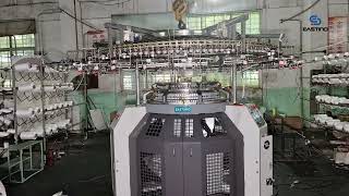 single jersey circular knitting machineknittingmachine circularknittingmachine [upl. by Romaine]