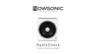 NOWSONIC RadioCheck  Active Full Range Mini Studio Reference Monitors  Product Video [upl. by Bruis]