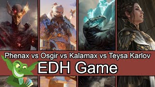 When milling goes WRONG Phenax vs Osgir vs Kalamax vs Teysa Karlov edh cmdr game play [upl. by Ihsorih]