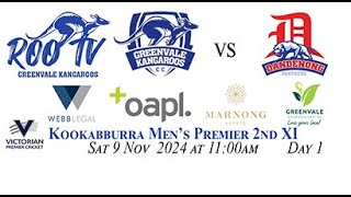 Greenvale Kangaroos v Dandenong 2 Day Game [upl. by Rundgren]