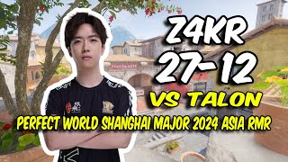 Lynn Vision z4kr 2712 vs TALON Inferno  Perfect World Shanghai Major 2024 Asia RMR  CS2 POV [upl. by Nnayt]