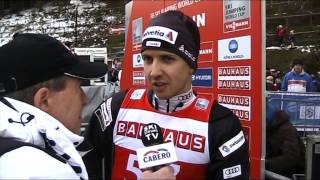 Simon Ammann im Interview  Titisee Neustadt 15122013 [upl. by Aliel]