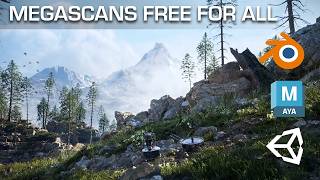 Megascans is Now Free for All 3D Software [upl. by Anoirb]