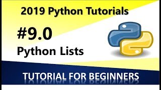 2019 Python Programming Tutorial 9  Lists [upl. by Leith]