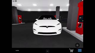 Tesla Model X LightShow Roblox [upl. by Nylad]