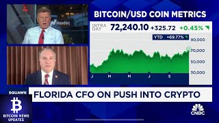 Florida CFO Pushes for Bitcoin in State Pension Funds ‘Don’t Ignore BTC’  Squawk Box Interview [upl. by Otes]