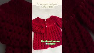 Como tejer este hermoso sueter para bebés Bella cardigan crochetforbaby ganchillo [upl. by Elletsyrk239]