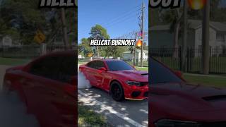 Hellcat burnout 🔥 dodgechargersrt automobile dodgecharger srt musclecar chargersrt fyp [upl. by Can66]