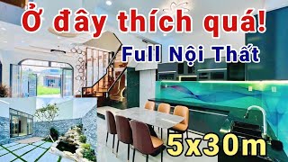 U mê không lối thoát với căn nhà có Hòn Non Bộ sân vườn rộng rãi 150m2 full nội thất cao cấp [upl. by Merce778]