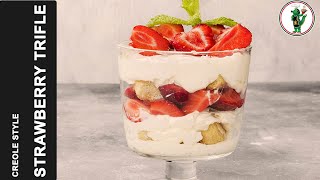 HOW TO MAKE STRAWBERRY SHORTCAKE EASY STRAWBERRY SHORTCAKE TRIFLE NO BAKE DESSERT RECIPE [upl. by Sell]