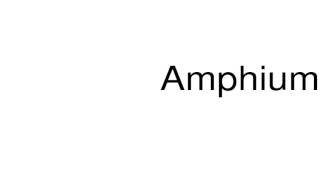 How to pronounce Amphiuma [upl. by Esorlatsyrc]