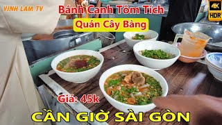 Quán NGON Bánh Canh Tôm Tích và Cơn Mưa Rừng ở Cần Giờ Sài Gòn Quán cây bàng [upl. by Asseral]