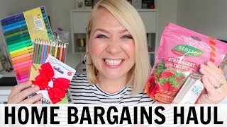 HOME BARGAINS BACK TO SCHOOL HAUL [upl. by Akirdna343]