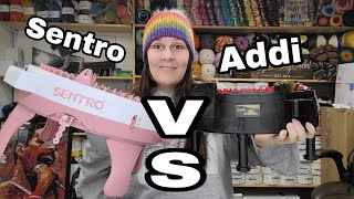 Sentro Knitting Machine VS Addi Knitting Machine [upl. by Germin]