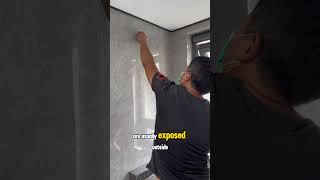 Installing a concealed shower for the bathroom plumbing electrican plumber [upl. by Lubin]