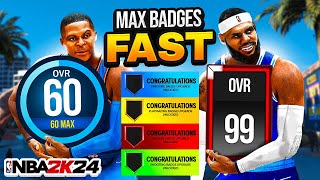 NBA 2K24 BADGE GLITCH 😳 this PATCH FIXED 2K OMG [upl. by Naasar]