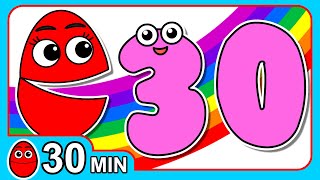 quotCount to 30quot Numbers Songs amp More  Learn Counting from 1 to 30  Number Rhymes For Children [upl. by Bekelja]