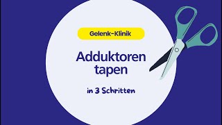 Adduktoren tapen in 3 Schritten [upl. by Nonnahs222]