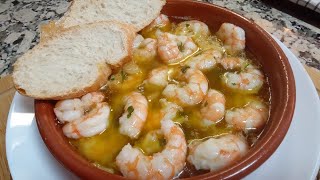 La receta de GAMBAS AL AJILLO más deliciosas que comerás😋 La receta paso a paso que todos me piden [upl. by Kaylee]