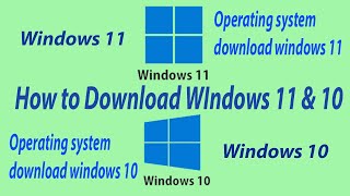 How to Download Windows 10  Windows 11 How to Download Operating System OS 11 and OS 10 download [upl. by Alomeda]