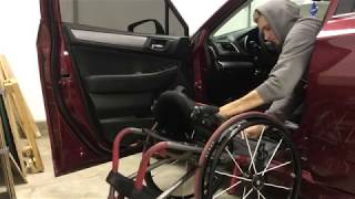 C6  C7 Quadriplegic Driver Side Transfer With Wheelchair Breakdown [upl. by Dobbins617]