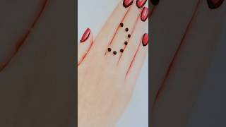 Very easy finger mehndi design easymehndi newmehndidesign shortsvideo [upl. by Bernete]