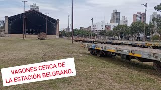 Estacionaron vagones cerca de la ESTACIÓN BELGRANO [upl. by Ayekel]