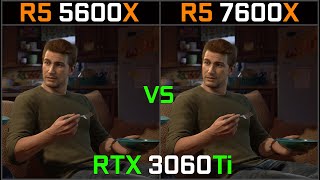 RYZEN 5 5600X vs RYZEN 5 7600X  RTX 3060Ti  Test in 10 Games [upl. by Wooster418]