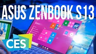 Notebook s NEJTENČÍMI rámečky na světě  Asus Zenbook S13  CES 2019 [upl. by Suolevram954]